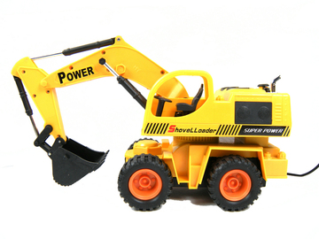 新款儿童超大号遥控工程车挖土机挖掘机模型可挖土线控玩具车