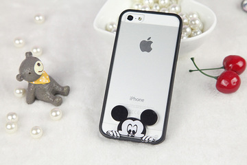 iPhone6/6puls米老鼠手机壳 iPhone4.7 5.5卡通头手机壳