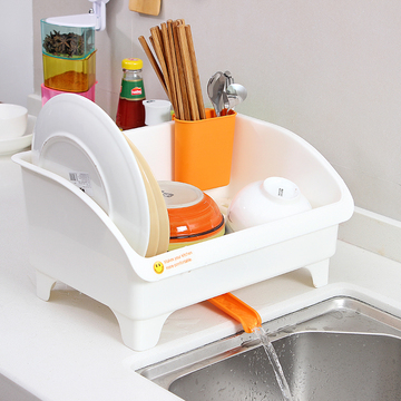 尚品宣印日式多功能厨房置物架 沥水架放碗架沥水架塑料滴水架