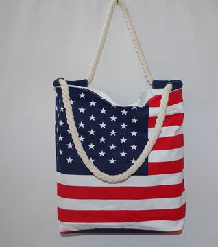 帆布潮包英国旗美国旗环保购物袋韩版布袋单肩手提包休闲帆布女包