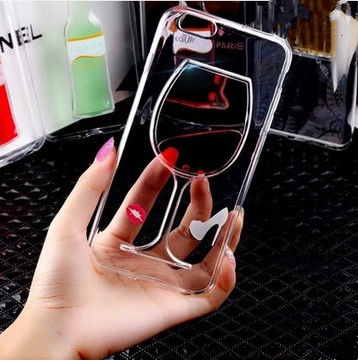 新款iphone6手机壳啤酒杯苹果6日韩保护套4.7寸硅胶壳5S透明外壳