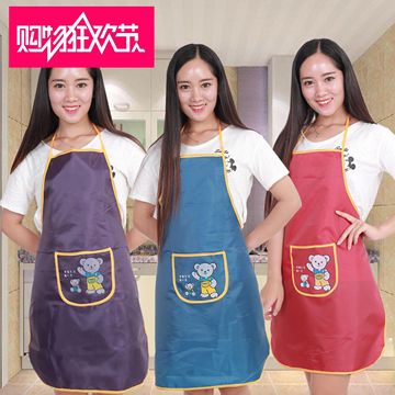 厂家直销广告围裙定制 印字logo单位礼品节日促销品粮油厨具