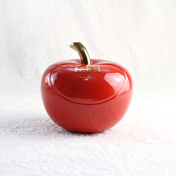 包邮陶瓷存钱罐过年送礼物苹果平安果送朋友创意福罐家居摆件饰品