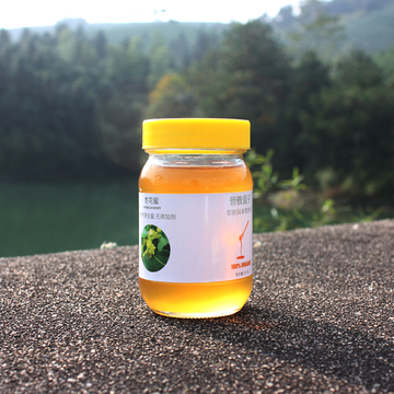 营养盒子 纯天然无添加剂枣花蜜500g 农家自产土蜂蜜 送小木勺