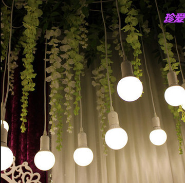 新款龙珠吊灯挂灯LED灯泡挂件婚礼布置舞台迎宾区装饰婚礼背景