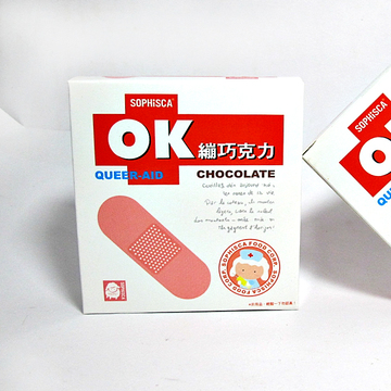 台湾OK繃巧克力食品菓风小铺创意原味进口生日礼物 礼品