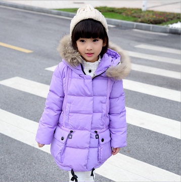 冬季新品韩版女童羽绒服中长款加厚童装中大童儿童羽绒服厂家直销
