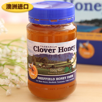 澳洲原装进口蜂蜜 纯净天然成熟蜜纯蜂蜜500g瓶装三叶草蜂蜜