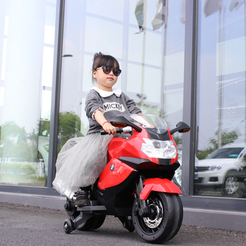 新款宝马儿童电动摩托车大号摩托车宝宝电瓶车小孩男女可坐玩具车