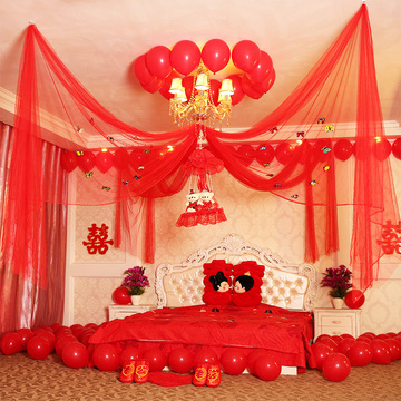 结婚用品婚房布置套餐 浪漫婚礼装饰韩式创意卧室 拉花婚庆新房