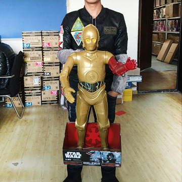 杰克仕/Jakks星球大战31寸礼仪机器人C-3PO 硬体公仔收藏经典款