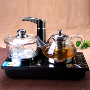 电磁茶炉三合一自动上水加水抽水玻璃烧水泡茶壶功夫茶具套装