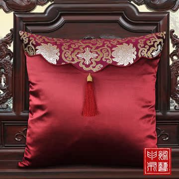 中式古典红木家具沙发靠枕套中国风抱枕靠垫套现代简约靠腰靠背垫