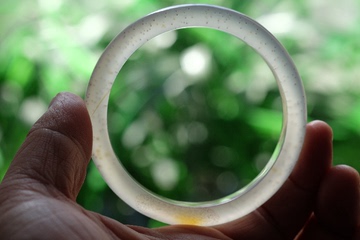 【尚石堂】纯天然马达加斯加玛瑙海洋玉髓冰玻璃种手镯子手环56mm