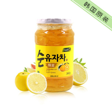 韩国KJ 韩国原装进口 国际牌蜂蜜柚子茶560g  冷热冲饮 果酱 包邮