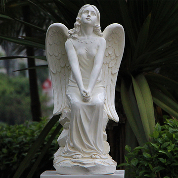 欧式创意天使人物雕塑公司酒店走廊花园家居客厅大件人物雕塑摆件