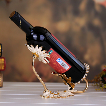 现代高档红酒架创意葡萄酒架酒柜客厅装饰摆件铁艺红酒瓶架酒托架