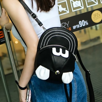 双肩包女韩版PU迷你新款可爱米奇帽子包包时尚单肩斜挎两用小背包