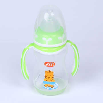 宽口径PP塑料婴儿自动吸管感温奶瓶吸管新生儿童喝水奶瓶感温变色
