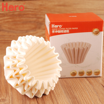 Hero咖啡滤纸 滴漏式手冲咖啡过滤纸 蛋糕碗型过滤杯专用50片装