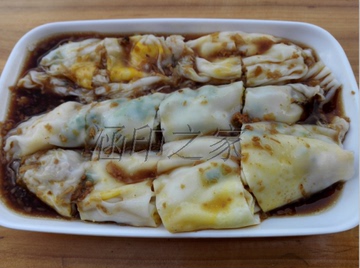 教学广东肠粉配方与做法 米浆 酱汁腌肉方法 15876483503