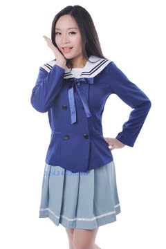 日本jk制服班服境界的彼方栗山未来cosplay服 学生校服套装水手服