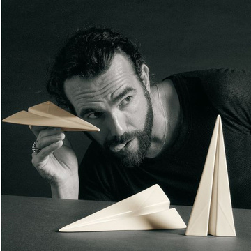 O5正品--意大利seletti 陶瓷纸飞机造型摆件（三只）
