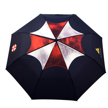 晴雨伞折叠超大伞生化危机保护伞Unbrella防风动漫伞三折人气遮阳
