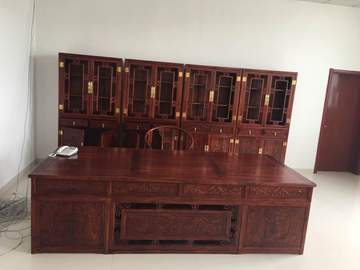 特价全实木仿古书桌椅书柜书架中式老榆木写字桌电脑桌办公桌书柜