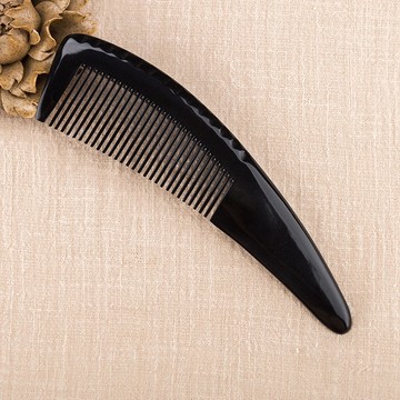 天然黑水牛角梳美发顺发防静电梳子按摩保健防脱发梳子送礼头梳