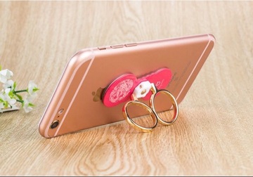 特卖创意懒人手机指环支架金属双环扣 三星苹果 平板通用防抢防盗