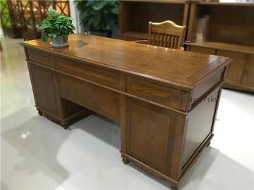 【现货】实木橡木桌子书桌大班桌办公桌书台写字台