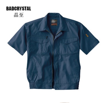 工作服套装短袖夹克可定制阻燃防静电Badcrystal/晶至55210