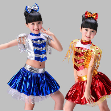 六一新款儿童爵士舞表演服幼儿舞蹈演出服现代舞女童公主裙蓬蓬裙