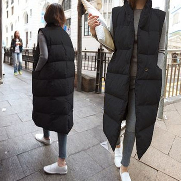 韩版冬装2016修身百搭加厚北方保暖马夹羽绒棉面包服女生显瘦马甲