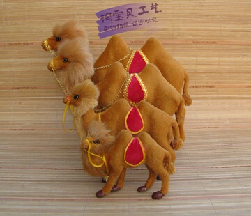 仿真小骆驼假动物标本模型橱窗装饰创意礼物早教教学模具认知动物
