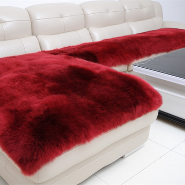 定做 羊毛沙发垫坐垫 飘窗垫 高档防滑真皮沙发垫楼梯垫冬季地毯