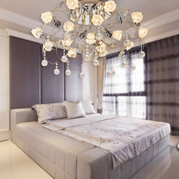 凡之星设计 led卧室吸顶灯个性创意 大气欧式餐厅现代简约水晶灯