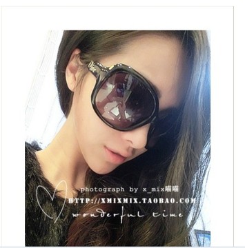 太阳镜女潮2016 明星款 大框韩版圆脸墨镜 个性防紫外线眼镜