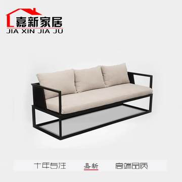 新中式实木家具现代别墅简约布艺沙发组合客厅古典禅意沙发椅定制