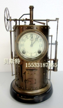 锅炉钟表|小型全铜老式钟表|全铜机械上弦座钟|仿故宫台钟|古典钟