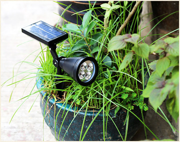 新款家用太阳能灯户外光控防水小路灯超亮草坪射灯庭院花园围墙灯