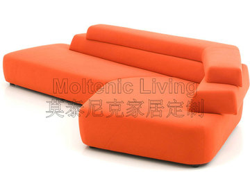 Rift composition sofa异形弧形不规则简约休闲办公布艺转角沙发