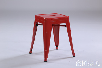 TOLIX铁皮凳时尚换鞋凳实木凳矮凳餐凳铁艺板凳方凳子LOFT等位椅
