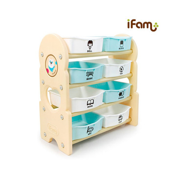 【韩国直邮】IFAM宝宝整理架儿童储物架收纳箱玩具收纳架四层包税