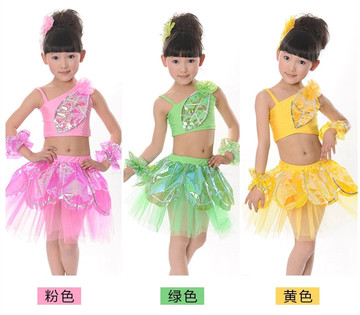 六一儿童演出服小荷风采莲花仙子儿童舞蹈荷花裙荷塘月色表演服