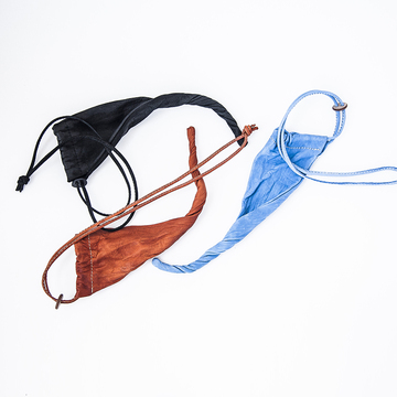 3+原创设计做旧水洗牛皮眼镜袋手工皮具太阳镜魔镜眼镜包