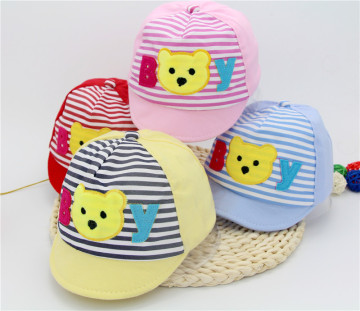 春秋男女宝宝鸭舌帽6-7-8-9-10-11个月纯棉婴儿帽子0-1岁半韩版