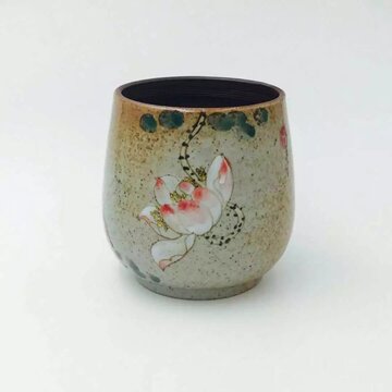 景德镇手工陶瓷杯 磨砂手绘特色手握杯 日式复古文艺简约低价批发