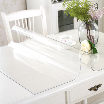 pvc桌布防水防烫餐桌垫软玻璃 透明磨砂塑料台布茶几垫加厚水晶板